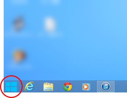 Windows8ロゴ風のスタートボタン
