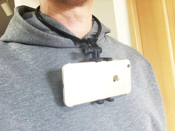 ネックレス式スマホホルダー