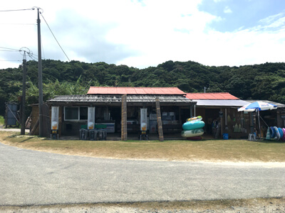 赤田海水浴場の売店